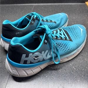Hoka Cavu Teal and Black Athletic Shoes women’s 8